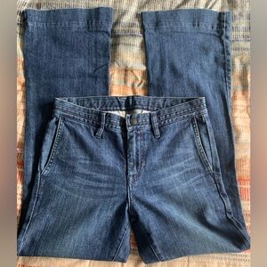 Uniqlo Wide Leg Blue Jeans -(#1)